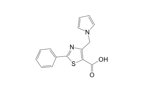 2-Phenyl-4-(1'-pyrrolylmethyl)thiazole-5-carboxylic acid