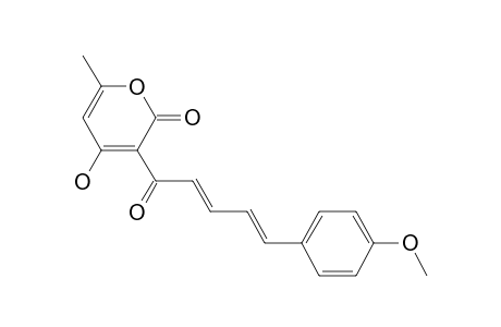 4-Hydroxy-3-[5-(4-methoxyphenyl)penta-2,4-dienoyl]-6-methylpyran-2-one