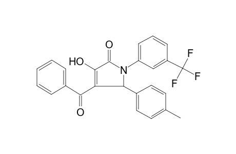 2H-Pyrrol-2-one, 4-benzoyl-1,5-dihydro-3-hydroxy-5-(4-methylphenyl)-1-[3-(trifluoromethyl)phenyl]-