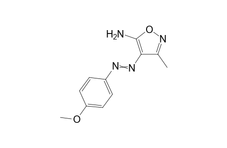 5-Amino-4-[(4-methoxyphenyl)diazenyl]-3-methylisoxazole