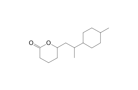 6-(2-(4-methylcyclohexyl)propyl)tetrahydro-2H-pyran-2-one