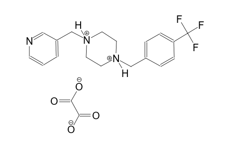 1-(3-pyridinylmethyl)-4-[4-(trifluoromethyl)benzyl]piperazinediium oxalate