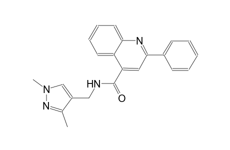 N-[(1,3-dimethyl-1H-pyrazol-4-yl)methyl]-2-phenyl-4-quinolinecarboxamide