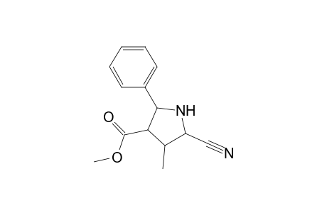 4-Methoxycarbonyl-2-cyano-3-methyl-5-phenylpyrrolidine