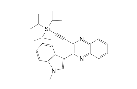 2-(1-Methyl-1H-indol-3-yl)-3-[(triisopropylsilyl)ethynyl]-quinoxaline