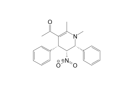 1-((4R,5R,6R)-1,2-dimethyl-5-nitro-4,6-diphenyl-1,4,5,6-tetrahydropyridin-3-yl)ethanone