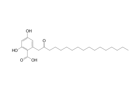 2,4-bis(oxidanyl)-6-(2-oxidanylideneheptadecyl)benzoic acid