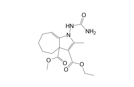 3-Ethyl 3a-methyl 1-[(aminocarbonyl)amino]-2-methyl-1,3a,4,5,6,7-hexahydrocyclohepta[b]pyrrole-3,3a-dicarboxylate
