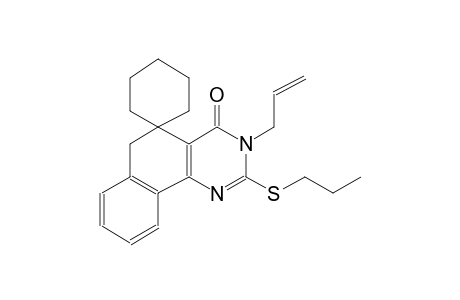 3-allyl-2-(propylthio)-3H-spiro[benzo[h]quinazoline-5,1'-cyclohexan]-4(6H)-one