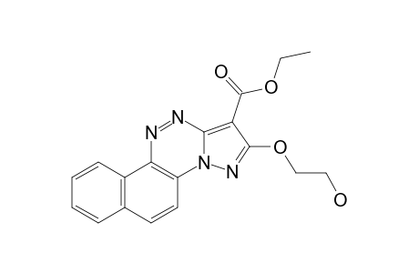 3-ethoxycarbonyl-4-(2'-hydroxyethoxy)naphtho[2,1-c]pyrazolo[5,1-e](1,2,4)triazine