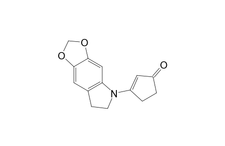 2,3-Dihydro-5,6-methylenedioxy-1-(3-oxycyclopent-1-en-1-yl)indole