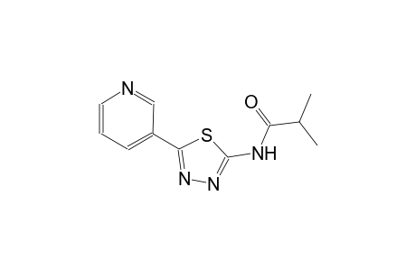 2-methyl-N-[5-(3-pyridinyl)-1,3,4-thiadiazol-2-yl]propanamide