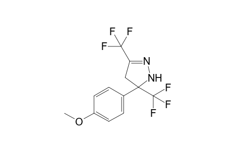 5-(4-Methoxyphenyl)-3,5-bis(trifluoromethyl)-4,5-dihydro-1H-pyrazole