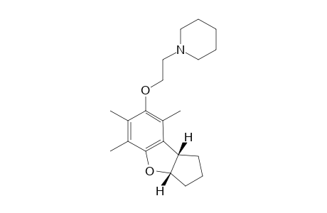 5-(2-Piperidinyl)ethyloxy-4,6,7-trimethylcyclopentano[d]benzo[b]furan