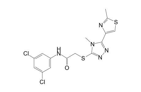 3',5'-dichloro-2-{[4-methyl-5-(2-methyl-4-thiazolyl)-4H-1,2,4-triazol-3-yl]thio}acetanilide