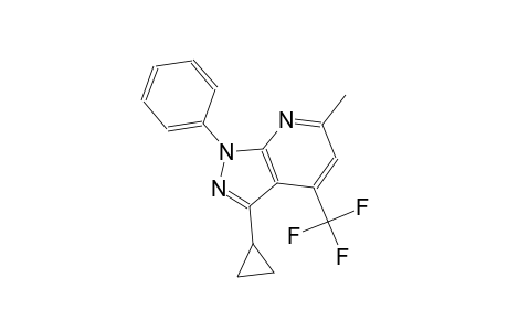3-cyclopropyl-6-methyl-1-phenyl-4-(trifluoromethyl)-1H-pyrazolo[3,4-b]pyridine