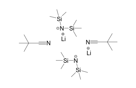 Dilithium(I) di[bis(trimethylsilyl)azanide]-di(2,2-dimethylpropanenitrile)