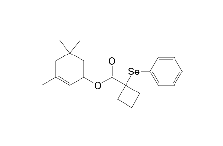 Cyclobutanecarboxylic acid, 1-(phenylseleno)-, 3,5,5-trimethyl-2-cyclohexen-1-yl ester, (.+-.)-