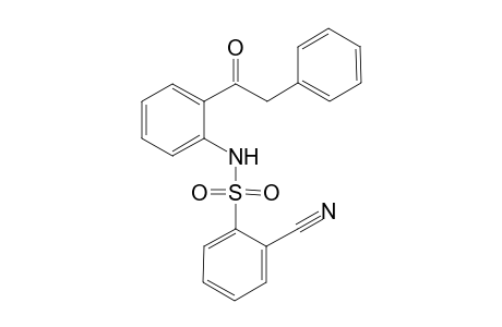 2-cyano-N-[2-(2-phenylacetyl)phenyl]benzene-1-sulfonamide