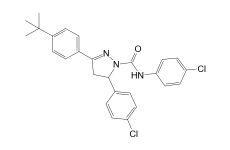 3-(p-tert-butylphenyl)-4'-chloro-5-(p-chlorophenyl)-2-pyrazoline-1-carboxanilide