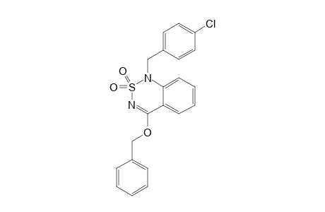 1-[(4-CHLOROPHENYL)METHYL]-4-(CYCLOHEXYLMETHYLOXY)-2,1,3-BENZOTHIADIAZINE-2,2-DIOXIDE