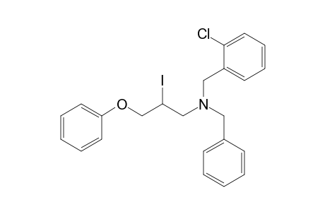 N-Benzyl-N-(2-chlorobenzyl)-N-(2-iodo-3-phenoxypropyl)amine