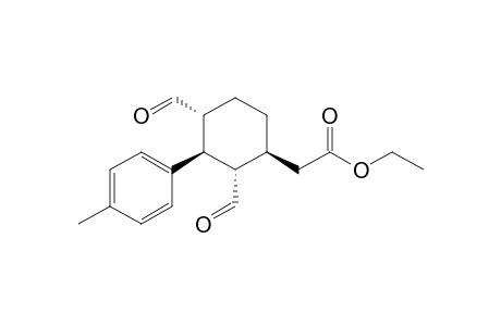 Ethyl[(1S,2S,3S,4R)-2,4-Diformyl-3-(4-methylphenyl)cyclohexyl]acetate