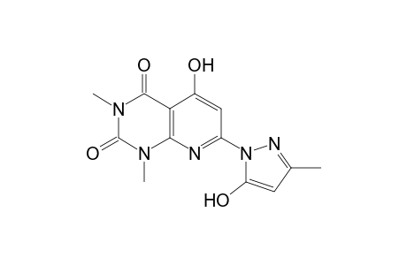 5-Hydroxy-7-(5-hydroxy-3-methyl-1H-pyrazol-1-yl)-1,3-dimethylpyrido[2,3-d]pyrimidine-2,4(1H,3H)-dione