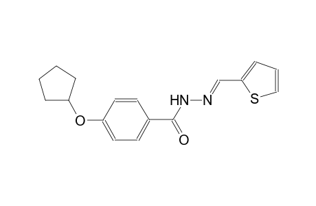 4-(cyclopentyloxy)-N'-[(E)-2-thienylmethylidene]benzohydrazide