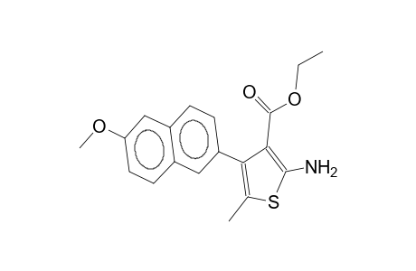 2-methyl-3-(6-methoxy-2-naphthyl)-4-ethoxycarbonyl-5-aminothiophene