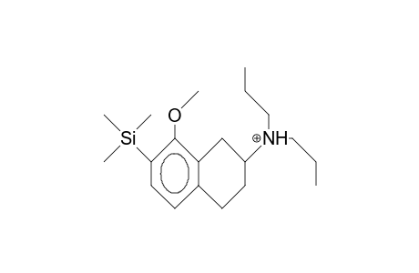 (.+-.)-8-Methoxy-N,N-dipropyl-7-trimethylsilyl-1,2,3,4-tetrahydro-naphthalen-2-ylammonium cation