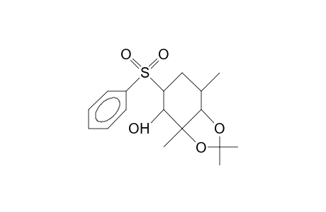 trans, cis-3,5-Dimethyl-1-phenylsulfonyl-trans,cis,cis-2,3,4-trihydroxy-cyclohexane 3,4-acetonide