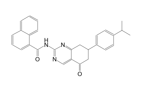 N-[7-(4-isopropylphenyl)-5-oxo-5,6,7,8-tetrahydro-2-quinazolinyl]-1-naphthamide