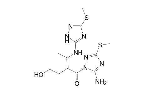 1H-1,2,4-triazole-1-butanol, 5-amino-3-(methylthio)-gamma-[1-[[3-(methylthio)-1H-1,2,4-triazol-5-yl]amino]ethylidene]-delta-oxo-