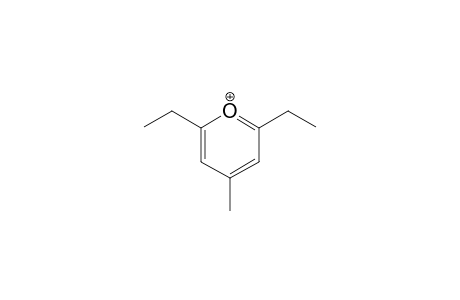 2,6-diethyl-4-methylpyrylium