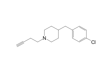 4-(4-Chlorobenzyl)-1-but-3-ynylpiperidine