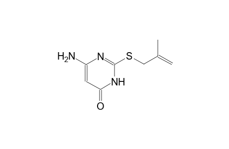 4(3H)-pyrimidinone, 6-amino-2-[(2-methyl-2-propenyl)thio]-