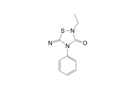 2-ETHYL-3-OXO-4-PHENYL-1,2,4-THIADIAZOLIDIN-5-IMINE