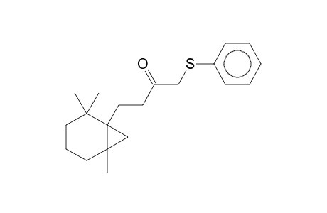 Bicyclo[4.1.0]heptane, 1-(3-oxo-4-phenylthiobutyl)-2,2,6-trimethyl-