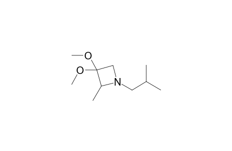 3,3-Dimethoxy-1-isobutyl-2-methylazetidine