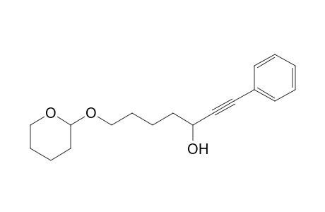 1-Phenyl-7-(tetrahydropyran-2-yloxy)hept-1-yn-3-ol