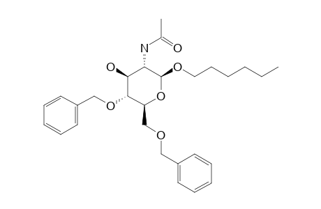 N-HEXYL-2-ACETAMIDO-2-DEOXY-4,6-DI-O-BENZYL-BETA-D-GLUCOPYRANOSIDE