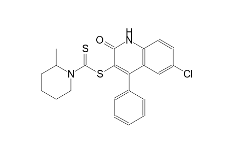 6-chloro-2-oxo-4-phenyl-1,2-dihydro-3-quinolinyl 2-methyl-1-piperidinecarbodithioate