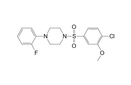 1-[(4-chloro-3-methoxyphenyl)sulfonyl]-4-(2-fluorophenyl)piperazine