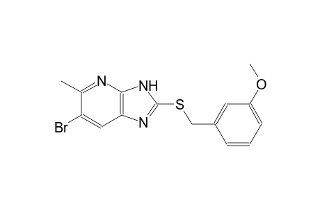 6-bromo-2-[(3-methoxybenzyl)sulfanyl]-5-methyl-3H-imidazo[4,5-b]pyridine