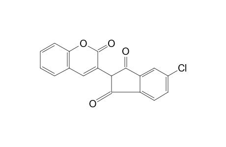 3-(5-CHLORO-1,3-DIOXO-2-INDANYL)COUMARIN