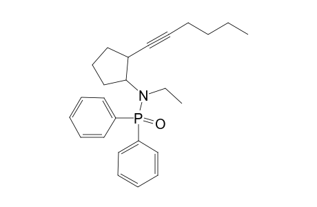 N-Ethyl-[2-(hex-1'-ynyl)cyclopentyl]-diphenylphosphinic Acid - Amide