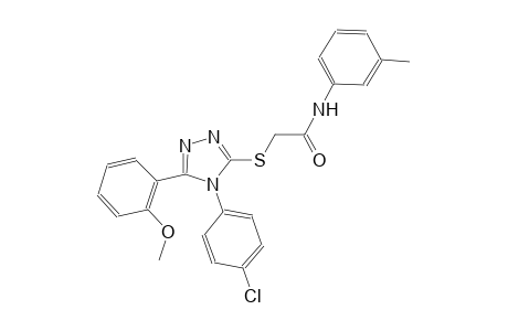2-{[4-(4-chlorophenyl)-5-(2-methoxyphenyl)-4H-1,2,4-triazol-3-yl]sulfanyl}-N-(3-methylphenyl)acetamide
