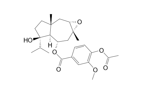 2,3-Epoxy-jaeschkeanadiol - 5.alpha.-Acetylvanillate