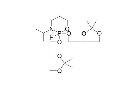 2-HYDRO-2,2-BIS(1,2-ISOPROPYLIDENGLYCERO-3)-3-ISOPROPYL-1,3,2-OXAQZAPHOSPHORINANE